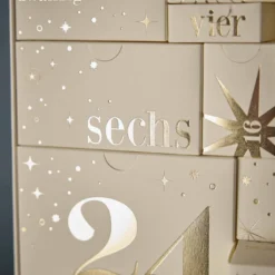 Adventskalender-Box zum Selbstbefüllen, creme