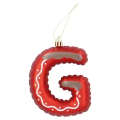 Anhänger Buchstabe, G/rot, 10 cm