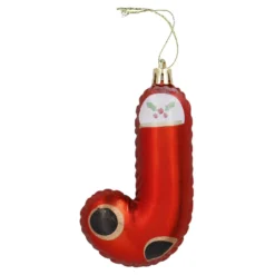Anhänger Buchstabe, J/rot, 10 cm