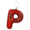 Anhänger Buchstabe, P/rot, 10 cm
