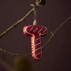 Anhänger Buchstabe, T/rot, 10 cm