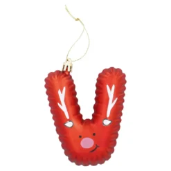 Anhänger Buchstabe, V/rot, 10 cm