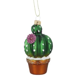 Anhänger Fancy, bunt, Kaktus/Blume, 11 cm