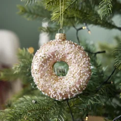 Anhänger Fancy, Edel, Donut/gold, 11 cm