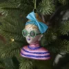 Anhänger Fancy, Edel, Frau/Schleife, 10 cm