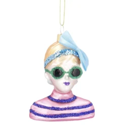 Anhänger Fancy, Edel, Frau/Schleife, 10 cm