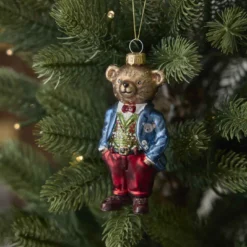 Anhänger Fancy, Edel, Teddy mit Anzug, 12 cm