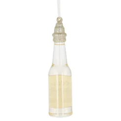 Anhänger Fancy, Edel, Weißweinflasche, 15 cm