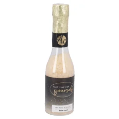 Badesalz in Sektflasche, Glitter/gold, 130 g