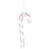 bAnhänger Zuckerstange, rosa/matt, 12 cm