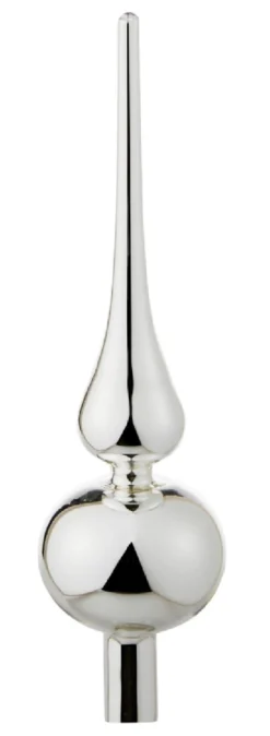 Baumspitze, silber glänzend, 25 cm
