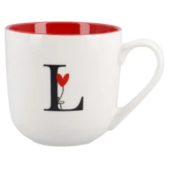 Becher Buchstabe/Ballon, L/innen rot, 450 ml
