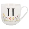 Becher Buchstabe/Flowers, H, 450 ml