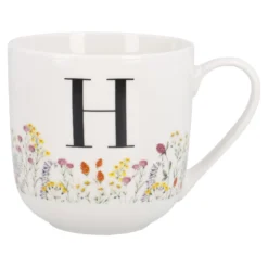 Becher Buchstabe/Flowers, H, 450 ml