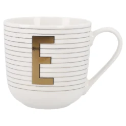 Becher Buchstabe/Streifen, E, 450 ml