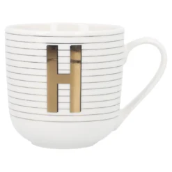 Becher Buchstabe/Streifen, H, 450 ml
