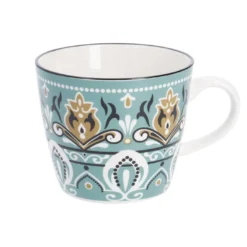 Becher China, grün/braun, 300 ml