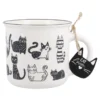 Becher Katze, schwarz/weiß, 350 ml