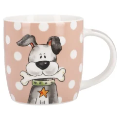 Becher Tier, Hund mit Punkten, 330 ml