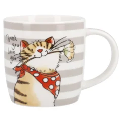 Becher Tier, Katze/braun, 330 ml
