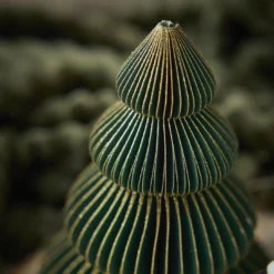 Deko-Baum Wabe, dunkelgrün/4 Stufen, 15 cm