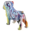 Deko-Hund Color, orange/bunt, 21 x 7.5 x 16.5 cm