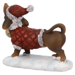 Deko-Hund Weihnachten, Kugel, 12 cm
