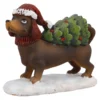 Deko-Hund Weihnachten, Tanne, 12 cm