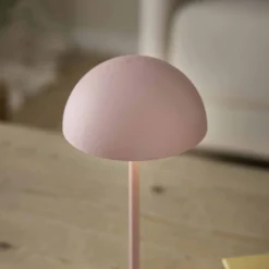 Deko-Leuchte Halbrund, pink, 20 cm