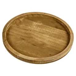 Deko-Schale Natur, rund/dunkelbraun, 30 cm