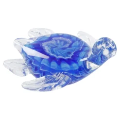 Deko-Schildkröte, blau, 12 cm