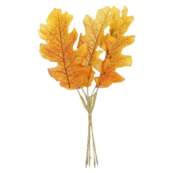 Deko-Stecker Blätter, orange, 22 cm