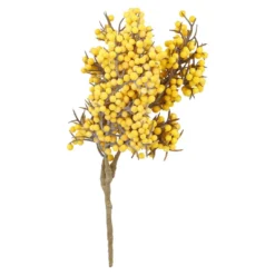 Deko-Stecker Minibeeren, gelb, 19 cm