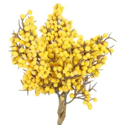 Deko-Stecker Minibeeren, gelb, 19 cm