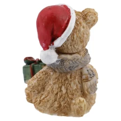 Deko-Teddy mit Mütze, hellbraun, 6 cm