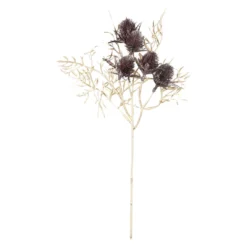 Distelzweig, lila/gold, 32 cm