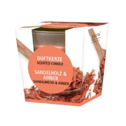 Duftkerze im Glas, Sandelholz-Amber