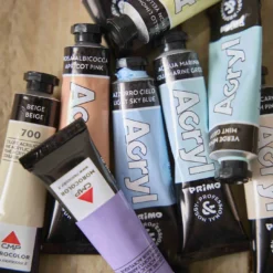 10er-Set Acrylfarben, pastell, 10 x 18 ml