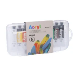 10er-Set Acrylfarben, 10 x 18 ml