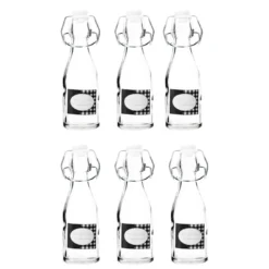 6er Set Flasche mit Bügelverschluss, 150 ml