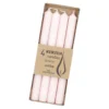 4er Set Stabkerze Rustik, softrosa, 25 cm