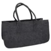 Filztasche Kamin, dunkelgrau/dunkelgrau