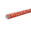 Geschenkpapier Edel mit Prägung, Schrift/rot, 2 m