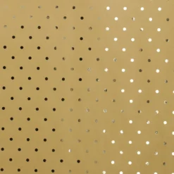 Geschenkpapier Punkte, gold/gold, 2 m
