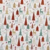 Geschenkpapier Weihnachten, Wald/Rentier/weiß, 3 m