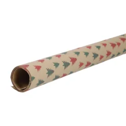 Geschenkpapier Weihnachten, Baum/braun, 3 m