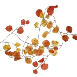 Girlande Eucalyptus, orange/gelb, 150 cm