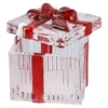 Glasdose Schleife, Geschenk, 7 x 7 x 6.5 cm
