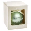 Glaskugel Spruch, Herzensmensch/mint/matt, 10 cm
