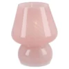 Glas-Leuchte, rosa, 11 x 13 cm